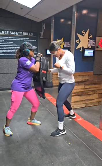 Women participating in a Ladies Self-Defense Training course with Gideon Training Solutions in a safe and empowering environment. Three to four hour course covering practical self-defense skills, situational awareness, and personal protection strategies taught by certified female-friendly instructors. Ladies self-defense class Dallas. Women's self-defense training Fort Worth. Self-defense class Mansfield Texas. Women's safety training DFW.