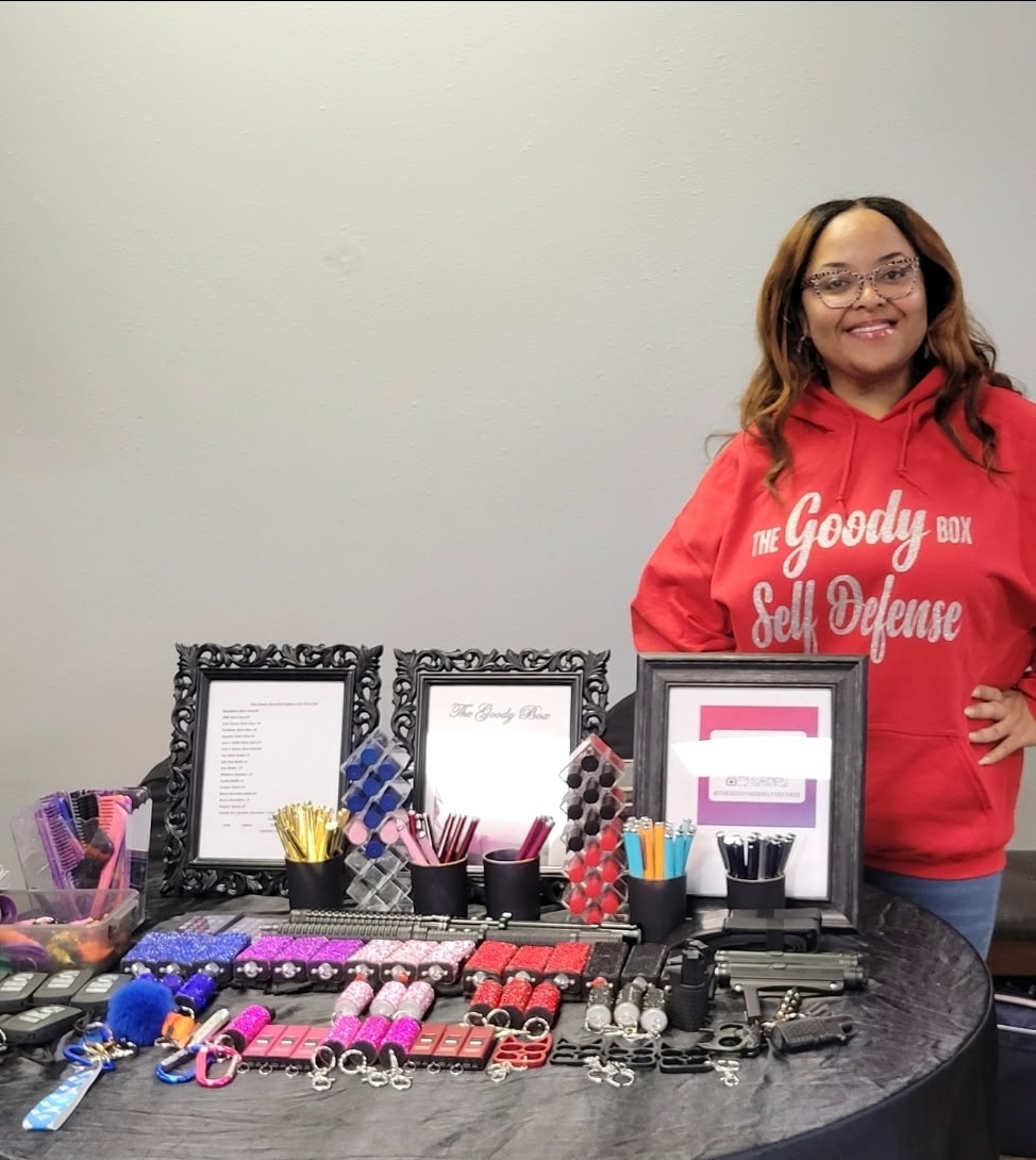 Shannon Gulley, Instructor and Owner of Goody Box Self Defense LLC, certified USCCA Home Defense Instructor, certified R.A.D. Instructor, FFL Dealer, domestic violence advocate, and women's self-defense instructor serving DFW and North Texas
